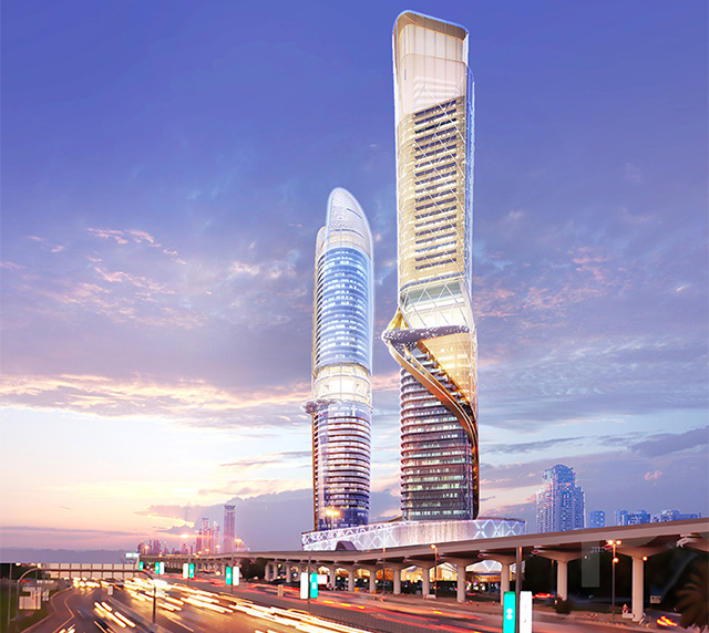 Дубайд хиймэл ширэнгэн ойтой тэнгэр баганадсан барилга баригдана
