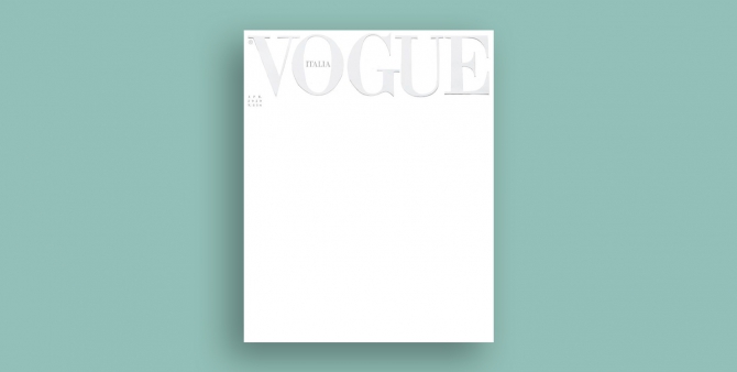 Vogue Italia түүхэнд анх удаа хоосон нүүртэй дугаар гаргалаа