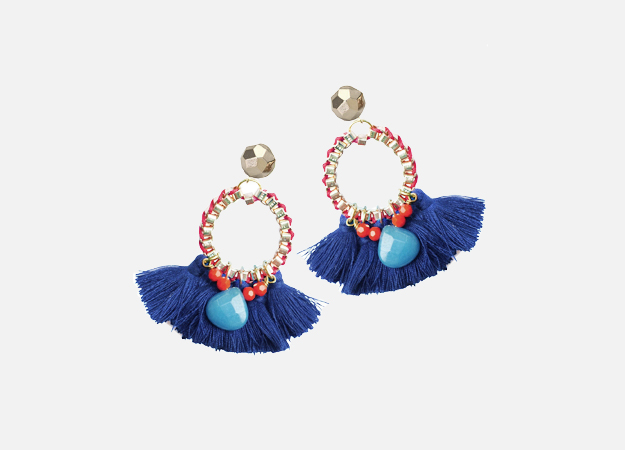 Ээмэг, Clare Hynes Jewellery<p><a id=\"\" style=\"\" href=\"https://www.wolfandbadger.com/uk/martha-earrings-blue-red/\" target=\"_blank\">wolfandbadger.com</a></p>